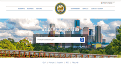 Desktop Screenshot of houstontx.gov