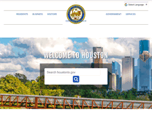 Tablet Screenshot of houstontx.gov